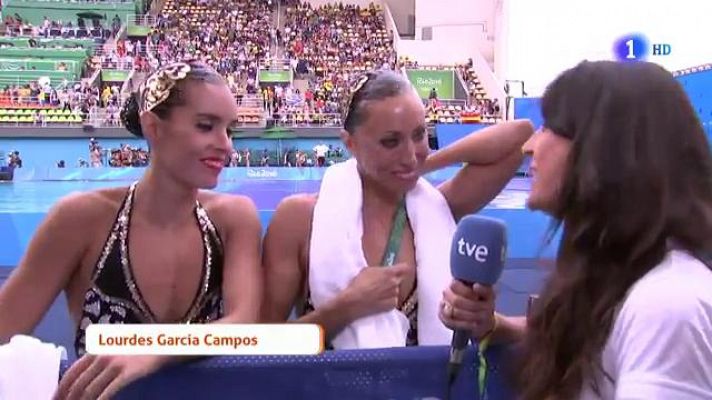 Río 2016 - Río 2016. Sincronizada | Mengual y Carbonell, satisfechas con su diploma