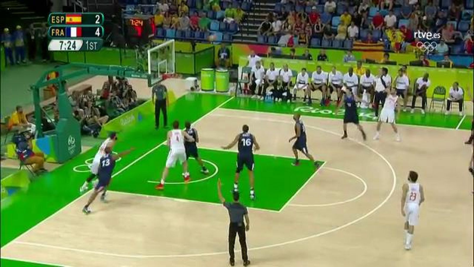 Río 2016: Río 2016 - Baloncesto | España pasa por encima de Francia hasta las semis (92-67) | RTVE Play