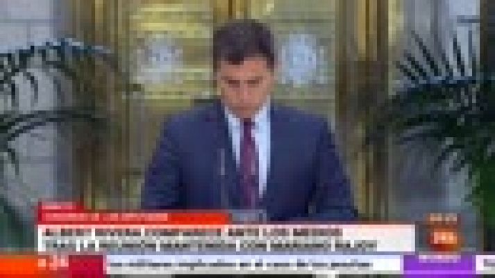 Informativo 24h - Rajoy se compromete con Rivera a fijar hoy la fecha de investidura y a firmar el pacto anticorrupción