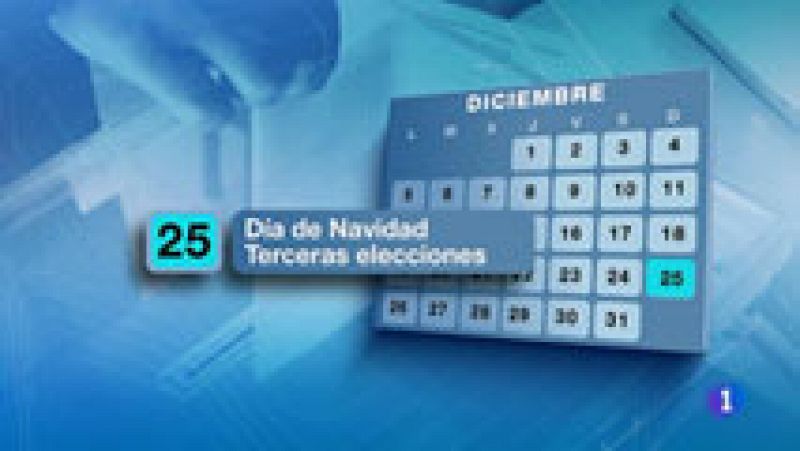 Unas hipotéticas terceras elecciones serían el 25 de diciembre