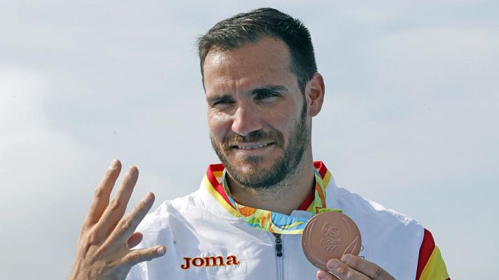 Río 2016 | Saúl Craviotto se sube al podio para recibir el bronce