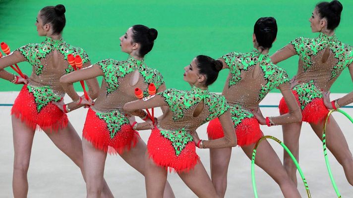 Río 2016 - Río 2016. Gimnasia Rítmica | El equipo español de rítimica, primero tras la segunda rotación