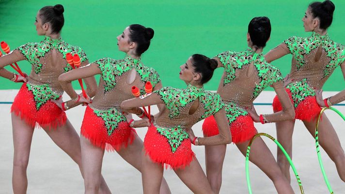 Río 2016 - Río 2016. Gimnasia Rítmica | El equipo español de rítimica, primero tras la segunda rotación