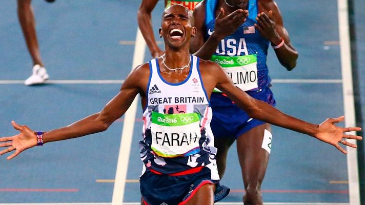 Río 2016. Atletismo | Farah gana en 5.000m y repite doblete olímpico