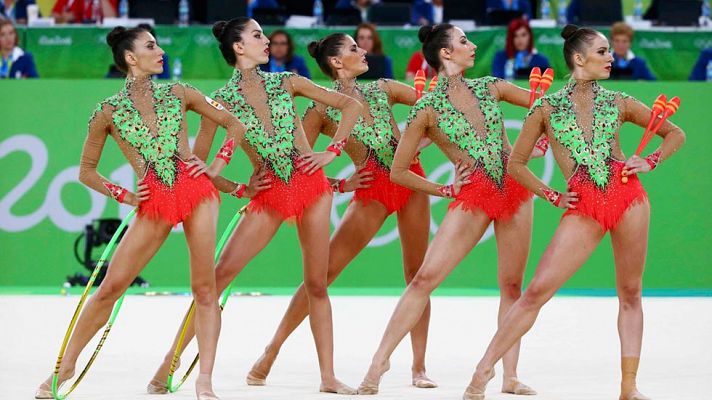 Río 2016 | Gimnasia rítmica. Rutina aros y mazas