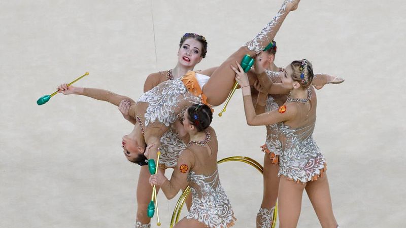 Río 2016. Gimnasia rítmica | Ejercicio de aros y mazas de Rusia