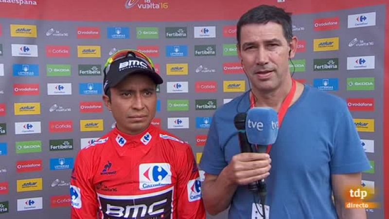El colombiano Darwin Atapuma (BMC) ha sido segundo en la cuarta etapa, a 15 segundos del vencedor, por lo que se ha convertido en el nuevo maillot rojo de la Vuelta.