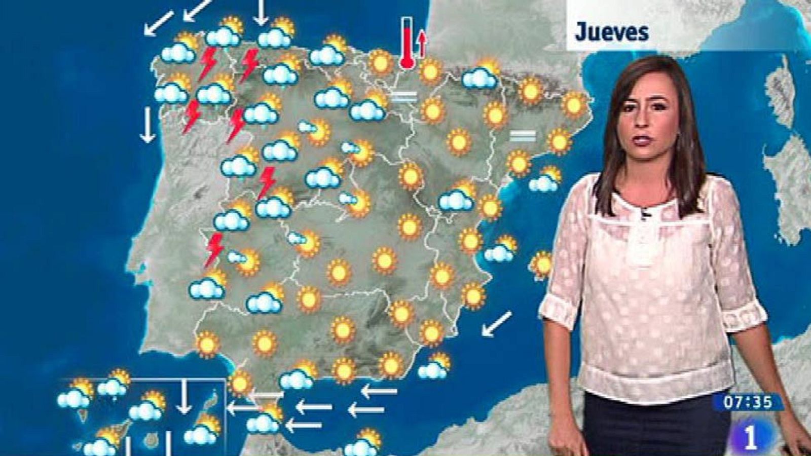 Tormentas e inestabilidad en el noroeste y temperaturas altas - El tiempo | Ver