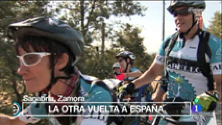 A pedaladas con el proyecto Discamino y la Vuelta Ciclista