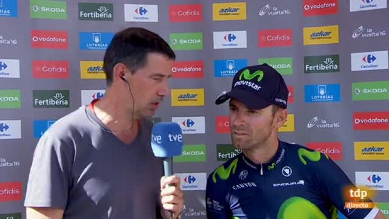 Vuelta 2016 | Valverde: "No me he dado cuenta de la caída de Contador"