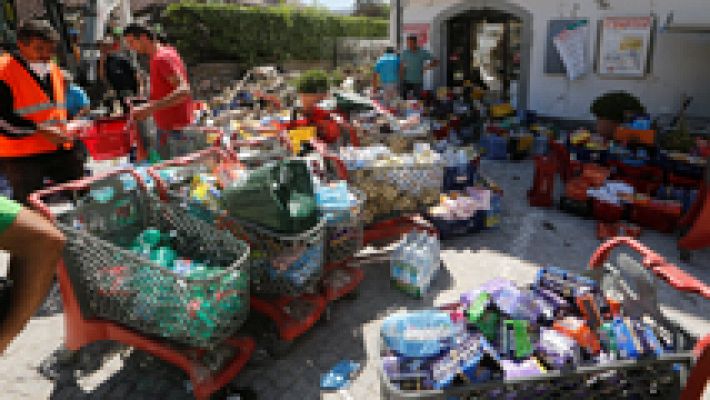 Italia pide que no se manden más alimentos y ropa para las víctimas ante la saturación