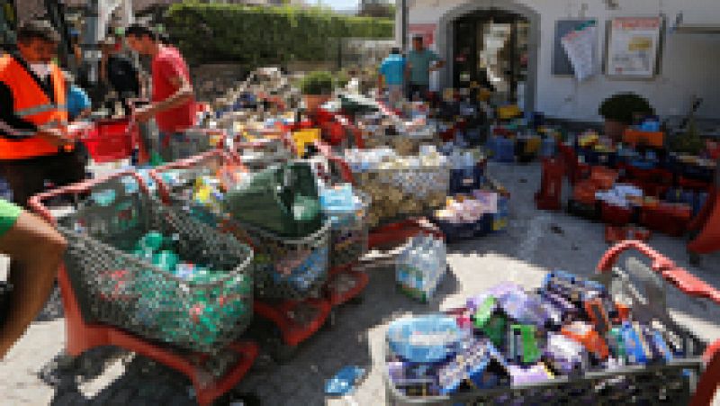 Italia pide que no se manden más alimentos y ropa para las víctimas ante la saturación