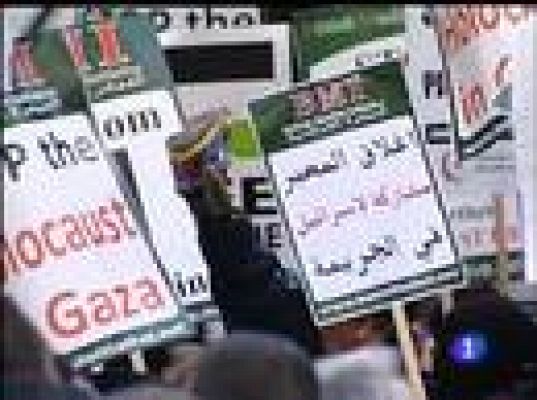 Protestas contra el ataque israelí sobre Gaza