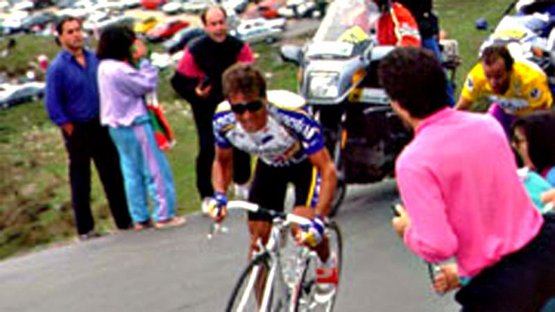 El excliclista segoviano se impuso en la mítica cima de la ronda ciclista española hasta en dos ocasiones.