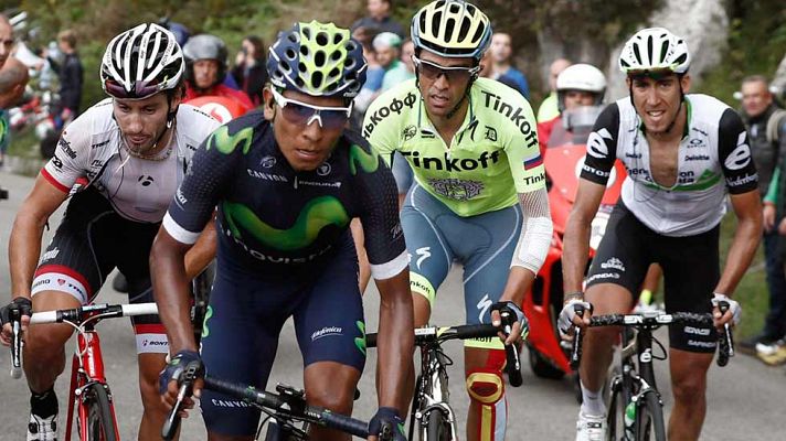 Telediario 1 - Los líderes reviven la épica de los Lagos de Covadonga