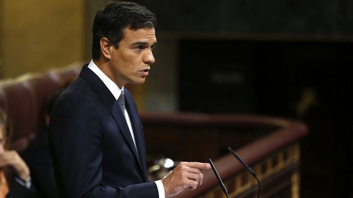 Pedro Sánchez: "A los españoles no le gustan sus medidas. Por eso no tiene la mayoría absoluta y va a perder el debate de investidura"