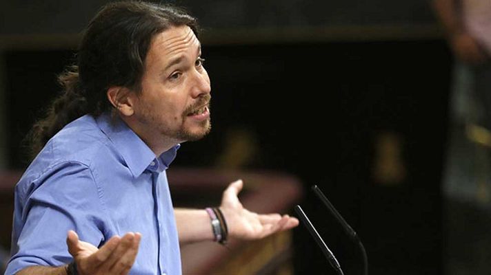 Telediario 1 - Iglesias urge a Sánchez a buscar una alternativa y dice que Podemos votará 'no' a Rajoy por principios