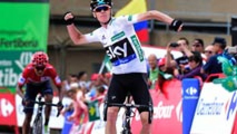 Chris Froome gana en Peña Cabarga