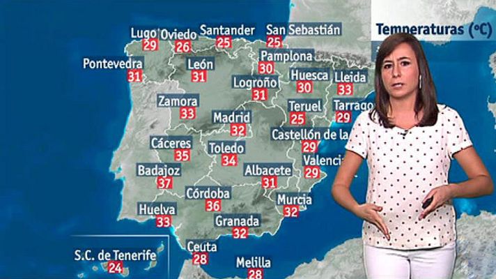 El tiempo - Tormentas en el Sistema Ibérico y vientos alisios fuertes en Canarias