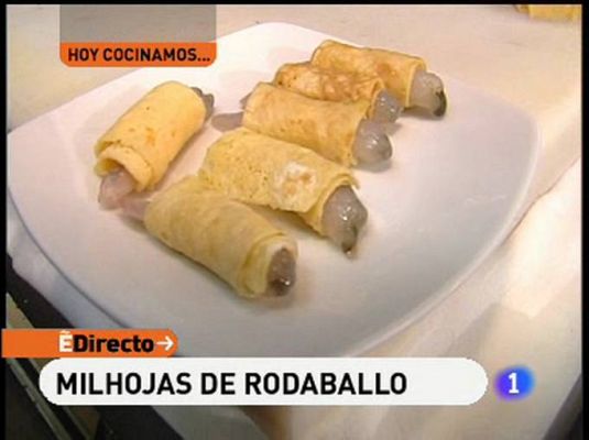 Milhojas de rodaballo