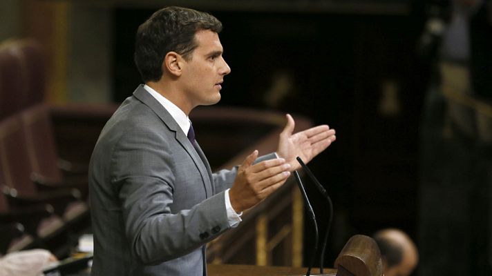 Especiales informativos - Discurso de Albert Rivera en la tercera jornada del debate de investidura de Mariano Rajoy