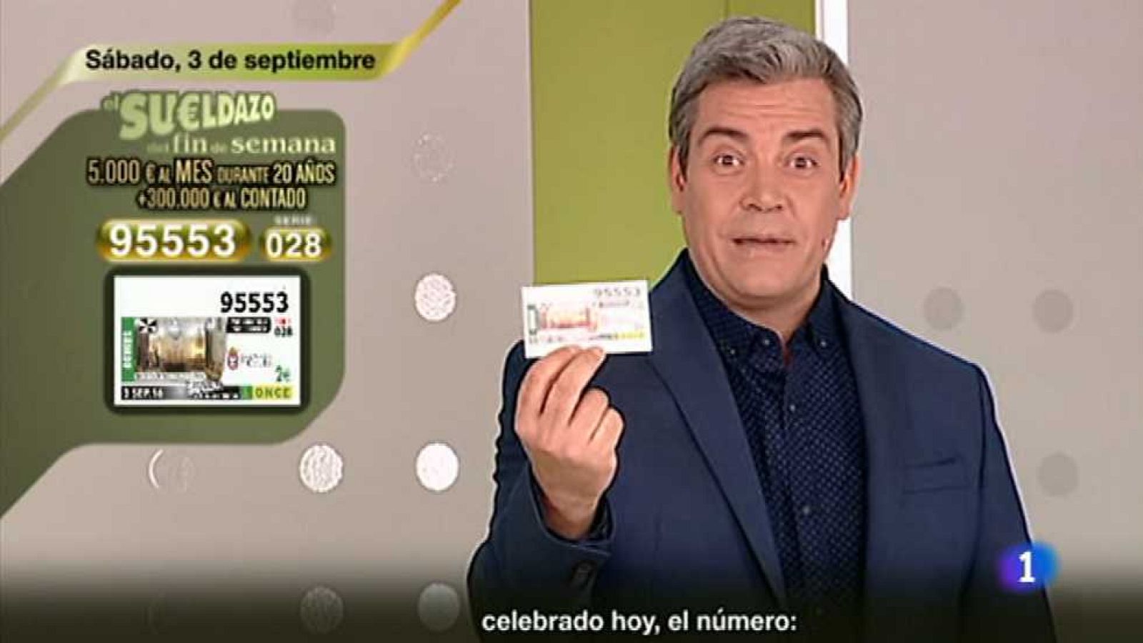 Sorteo ONCE - 03/09/16 - ver ahora