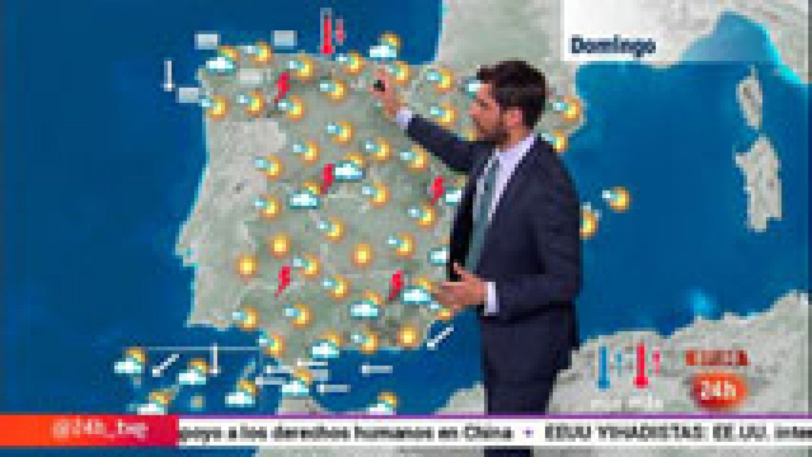 El tiempo: Mucho calor en el nordeste y la mitad sur peninsular, con más de 40 grados | RTVE Play