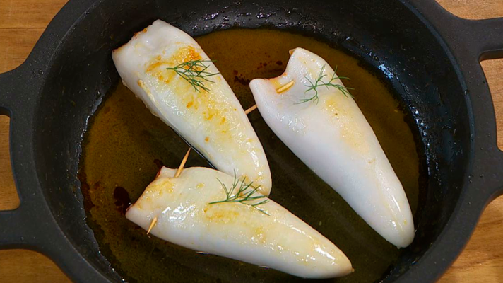 RTVE Cocina - Receta de calamares rellenos de sobrasada