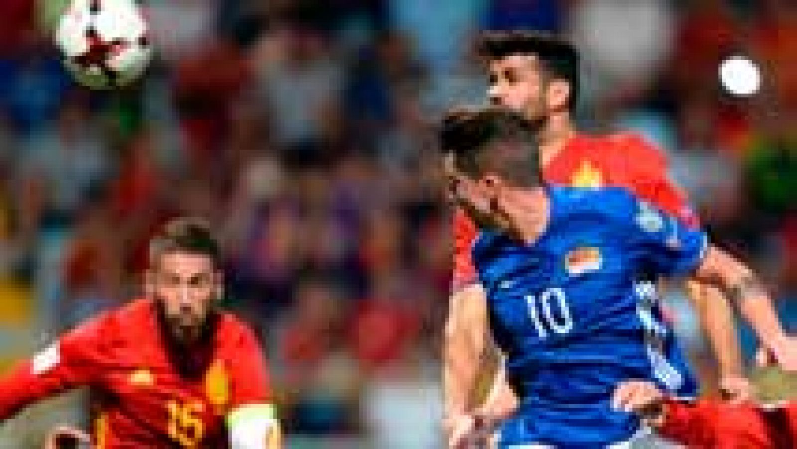 Costa adelanta a España de cabeza (1-0)