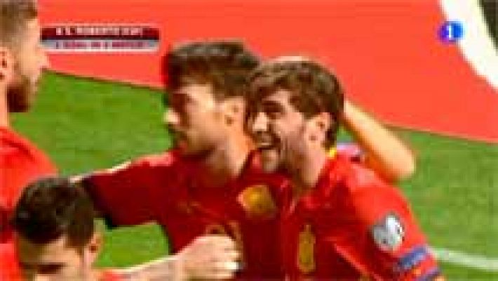  - Sergi Roberto desatasca a la Roja (2-0)
