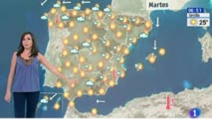 El tiempo - El calor sofocante se mantiene y comienza a remitir a partir del miércoles