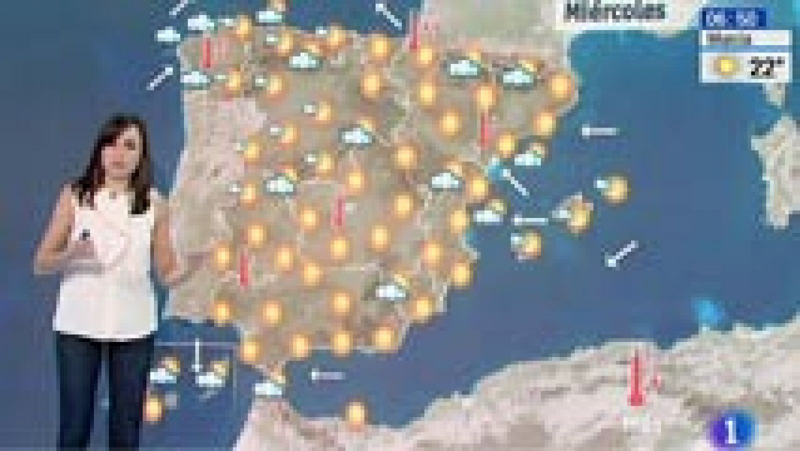 El tiempo: Las altas temperaturas continúan este miércoles en gran parte de la península | RTVE Play