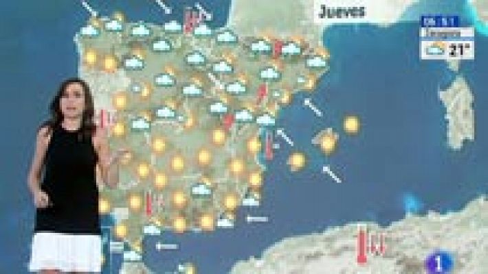 Descenso generalizado de las temperaturas, más acusado en el norte