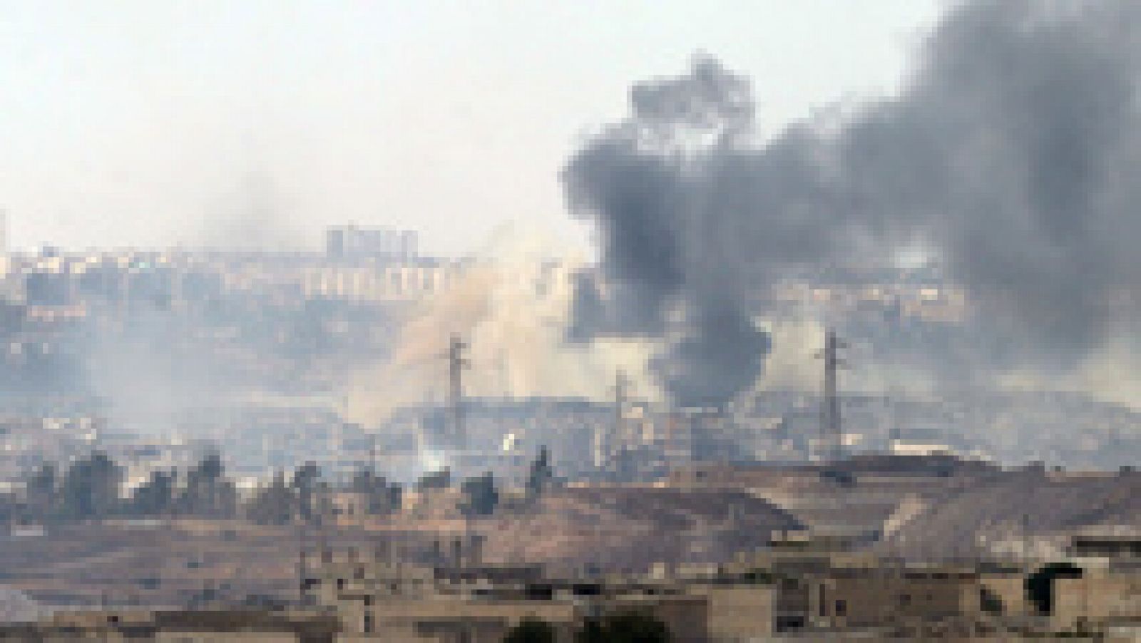Telediario 1: Continúan los bombardeos sobre la población civil de Alepo en medio de la indignación internacional por el uso de armas químicas en la ciudad asediada | RTVE Play