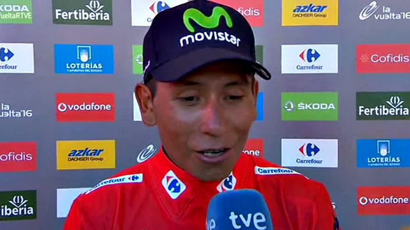 Nairo Quintana (Movistar) ha visto reducida su ventaja respecto a Froome en 2'16'' pero se ve optimista de cara al sábado.