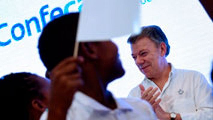 El presidente de Colombia valora el acuerdo de paz 