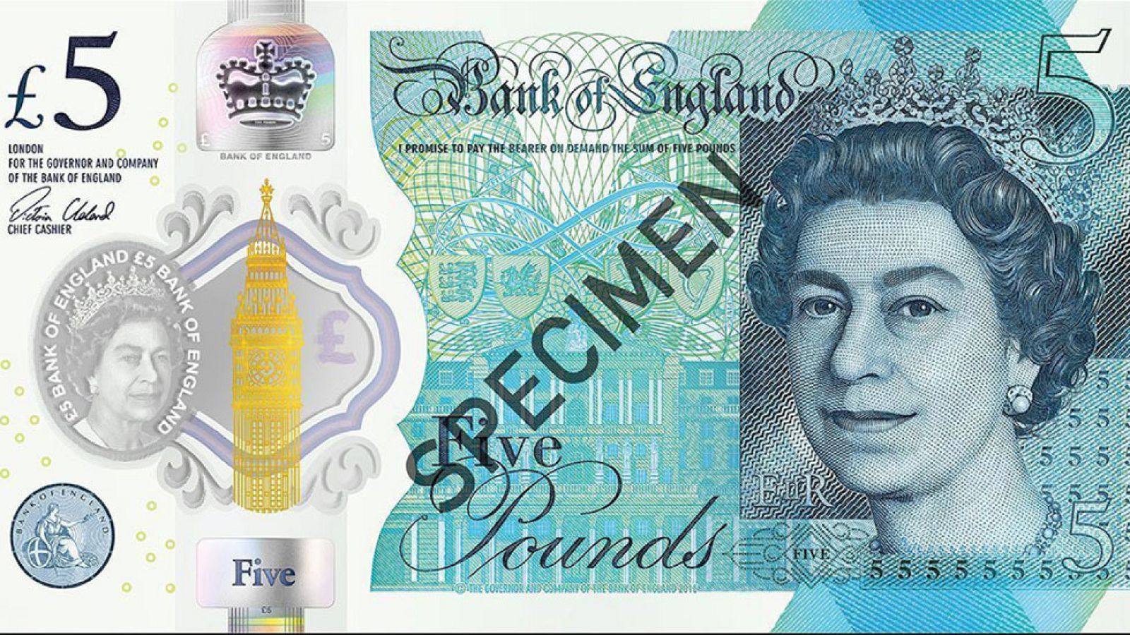 Reino Unido estrena hoy los nuevos billetes de 5 libras