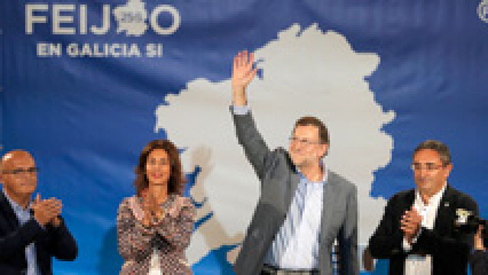 Rajoy pide hacer realidad la coalición del PP "con los gallegos"