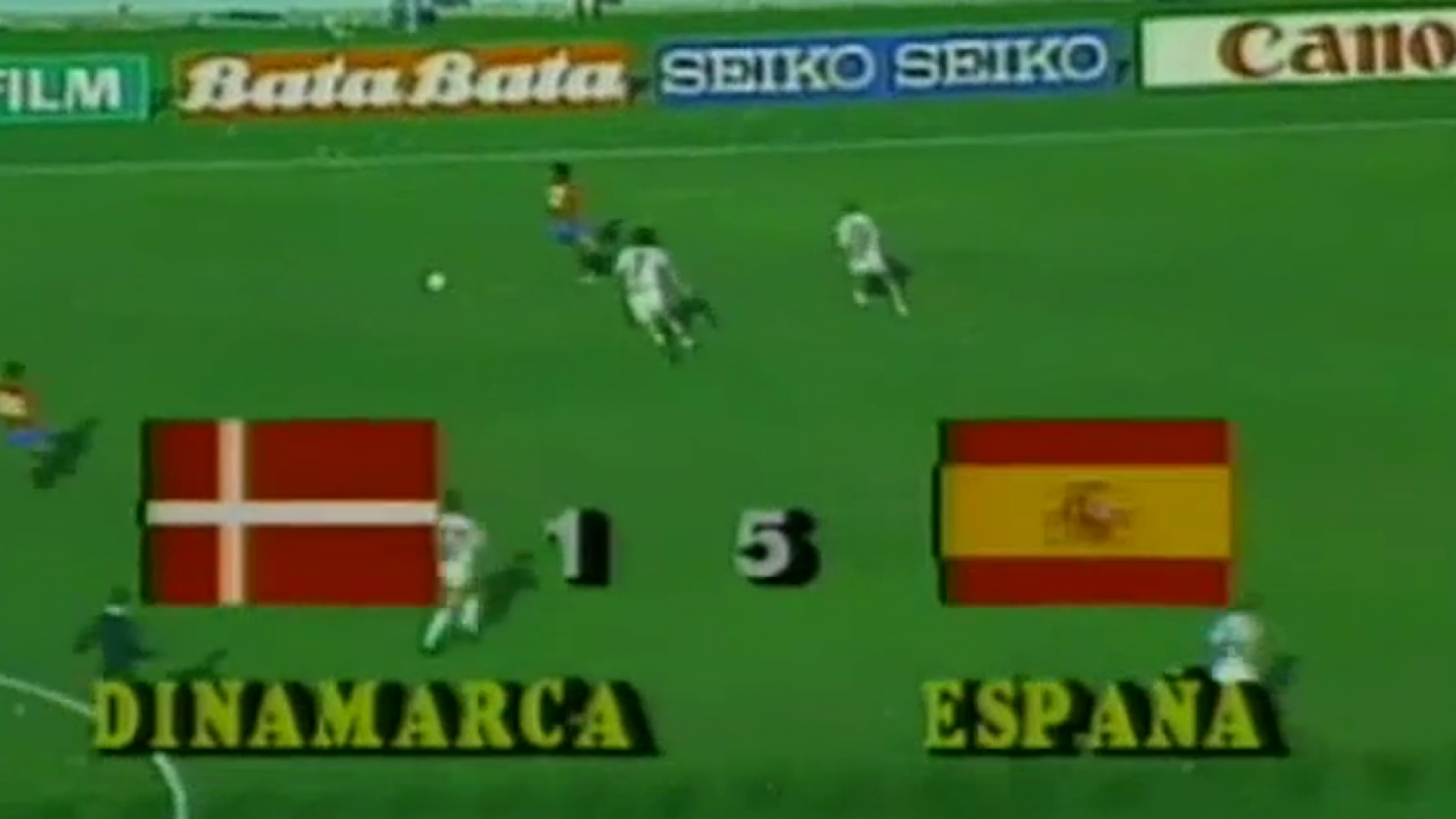 Retransmisión del España 5 - Dinamarca 1 del Mundial de Fútbol México '86 (sin locución)