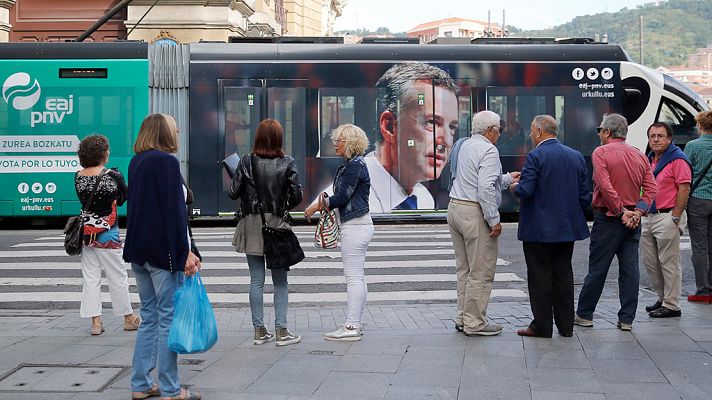 Telediario 1 - El PNV se presenta como el único capaz de defender el "autogobierno" vasco