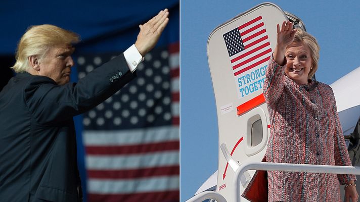 Telediario 1 - Donald Trump promete salud económica a EE.UU. y alardea de salud física con Hillary Clinton