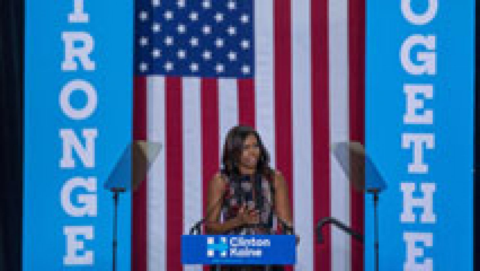 Sin programa: Michelle Obama hace campaña a favor de Hillary Clinton  | RTVE Play