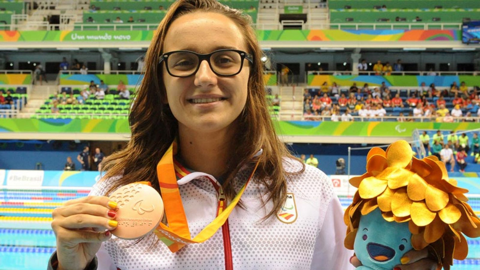 Mar�a Delgado se cuelga el bronce en 50m libre