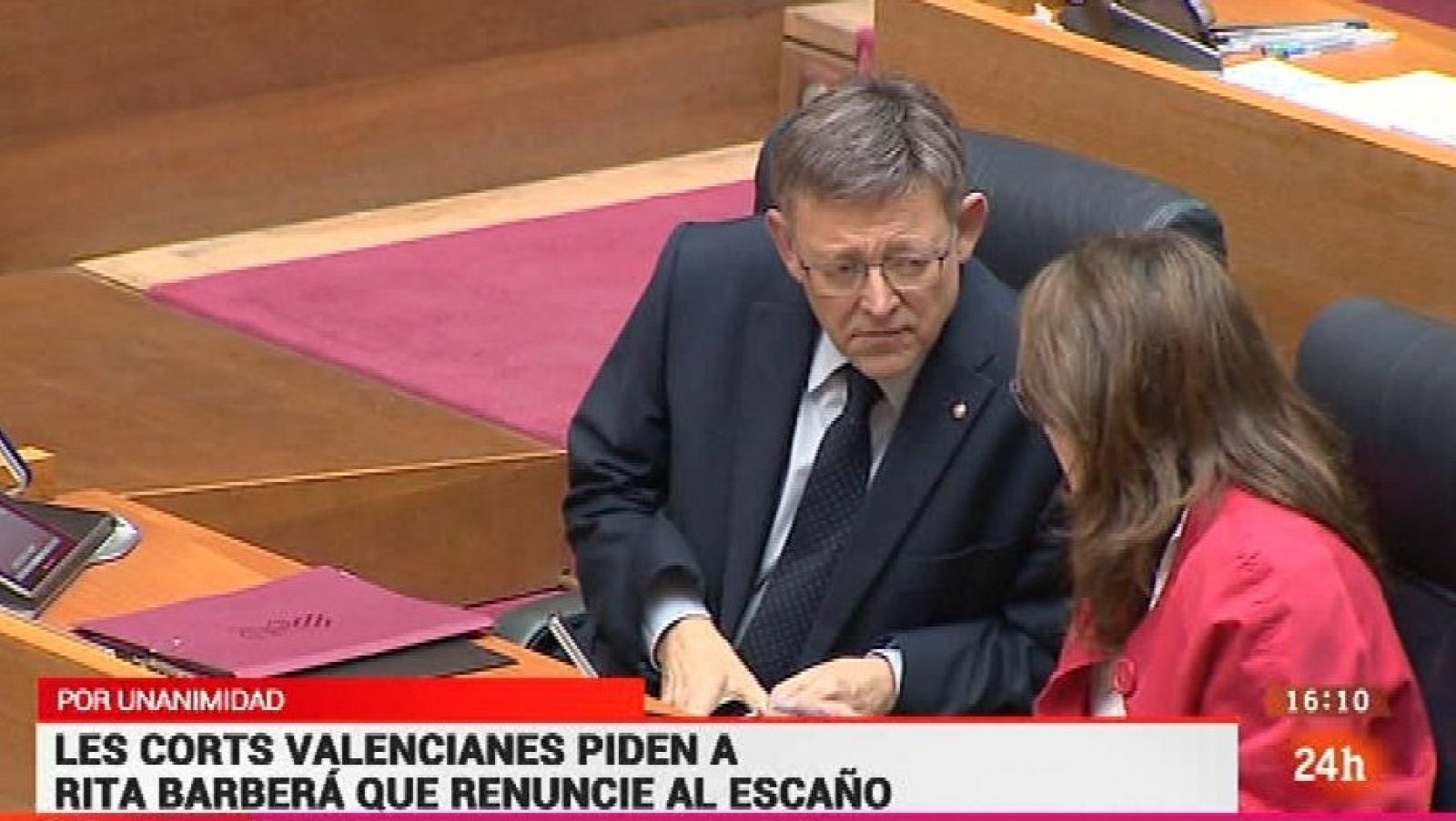 Parlamento - Otros parlamentos - Les Corts piden a Barberá que dimita - 17/09/2016