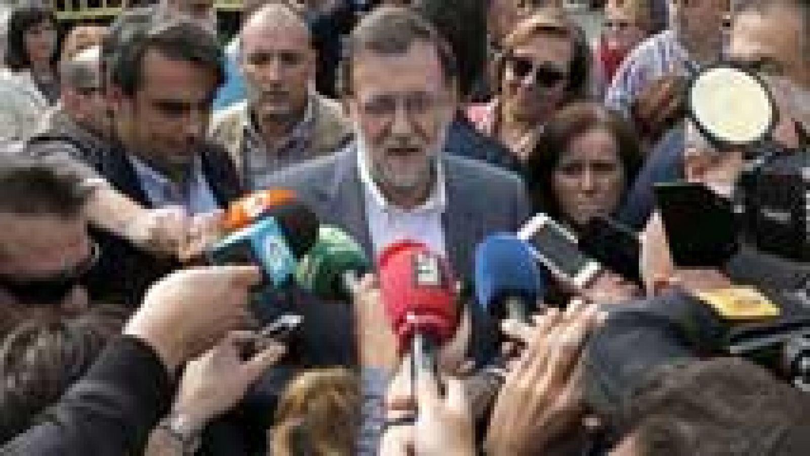 Telediario 1: Rajoy asegura que el del PP es el "único proyecto estable y moderado" para Galicia | RTVE Play