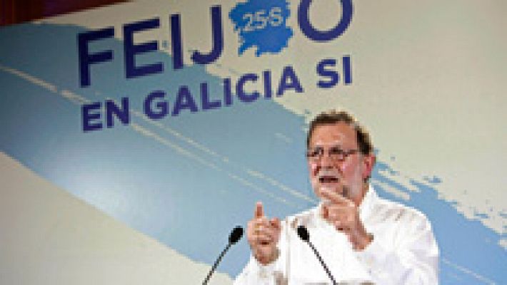 Mariano Rajoy pide el voto para revalidar la mayoría absoluta del PP en Galicia