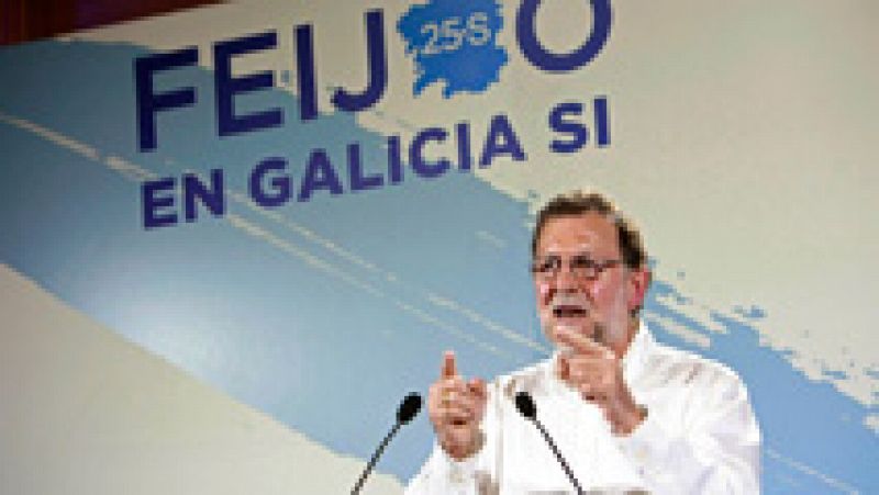 Mariano Rajoy pide el voto para revalidar la mayoría absoluta del PP en Galicia