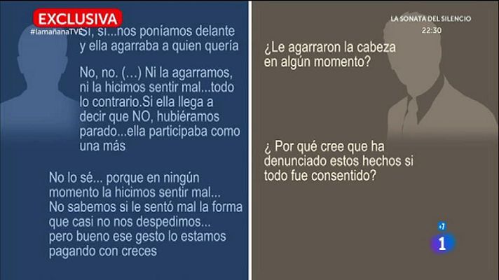 La mañana - Declaraciones de los implicados en la presunta violación de