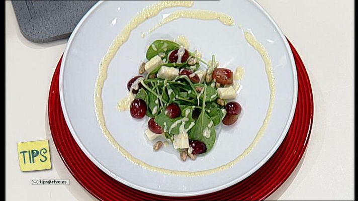 RTVE Cocina - Ensalada de espinacas con melocotón