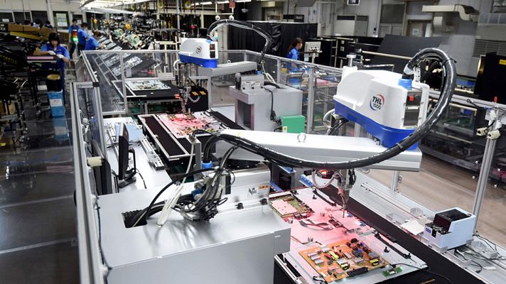 Telediario 1 - La OCDE reduce sus previsiones de crecimiento global